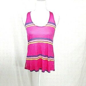 Splendid Racerback Multicolored Striped Tank Top Small